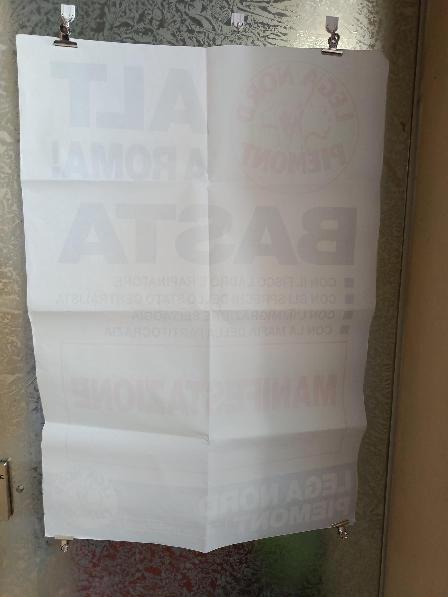 Manifesto D'epoca Lega Nord Piemont
Misure 99 x 69 Cm