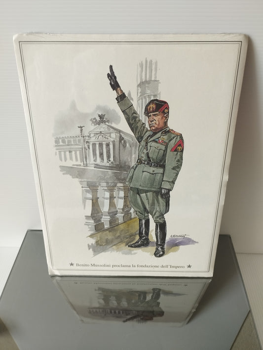 Benito Mussolini proclama la fondazione dell'Impero Stampa Originale Fine Anni 70
Dimensioni 28 x 21 cm circa