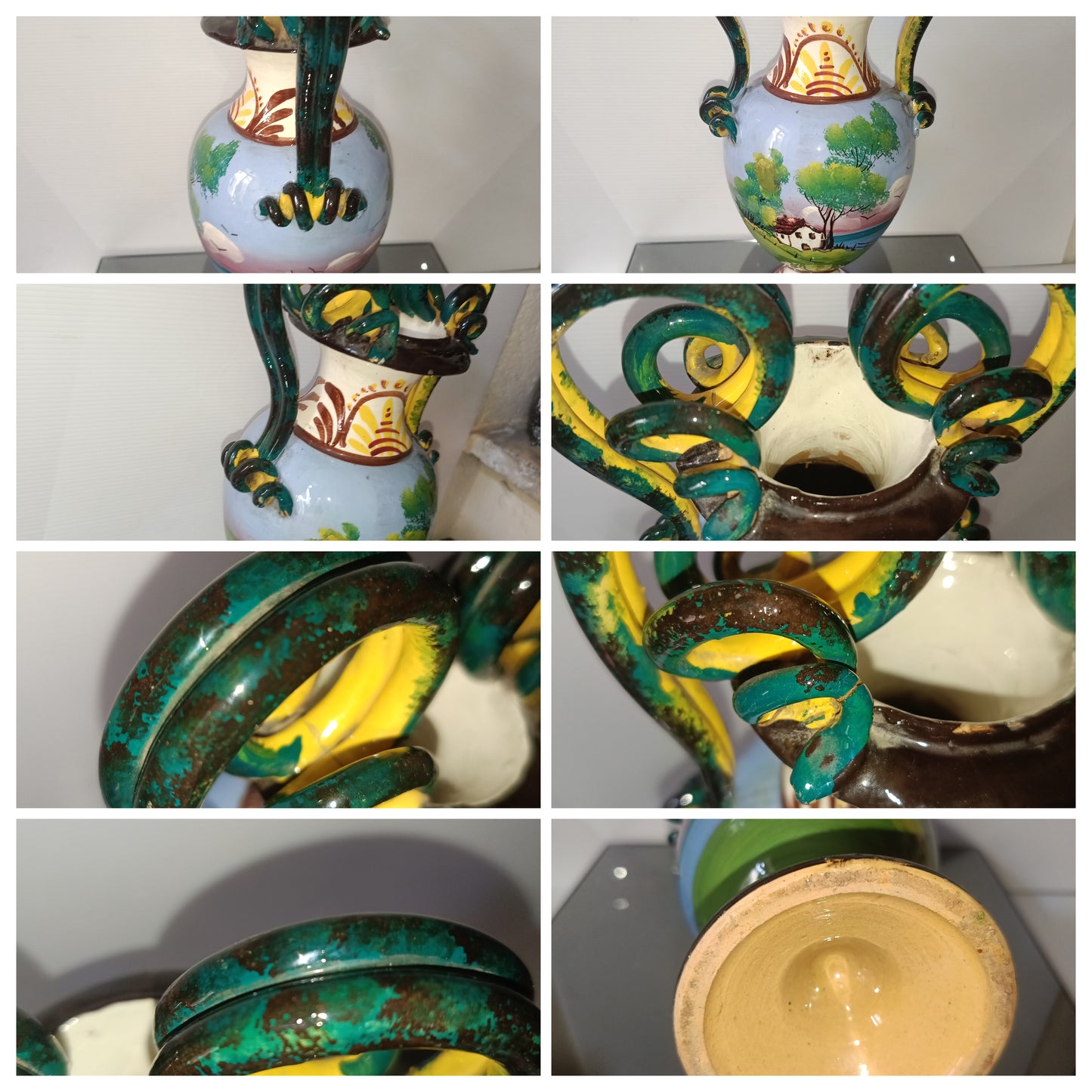Vaso In Ceramica Smaltata Vintage