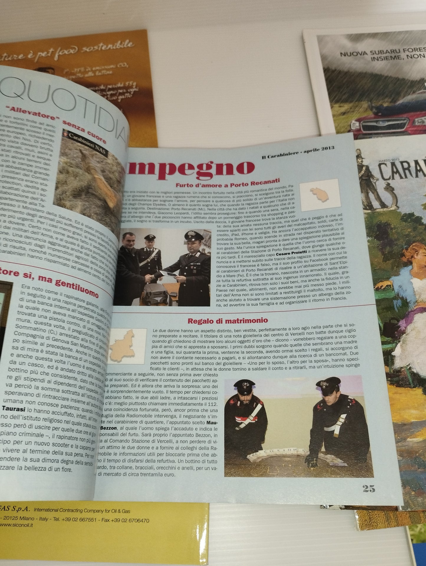 8 Riviste Il Carabiniere Anno 2013