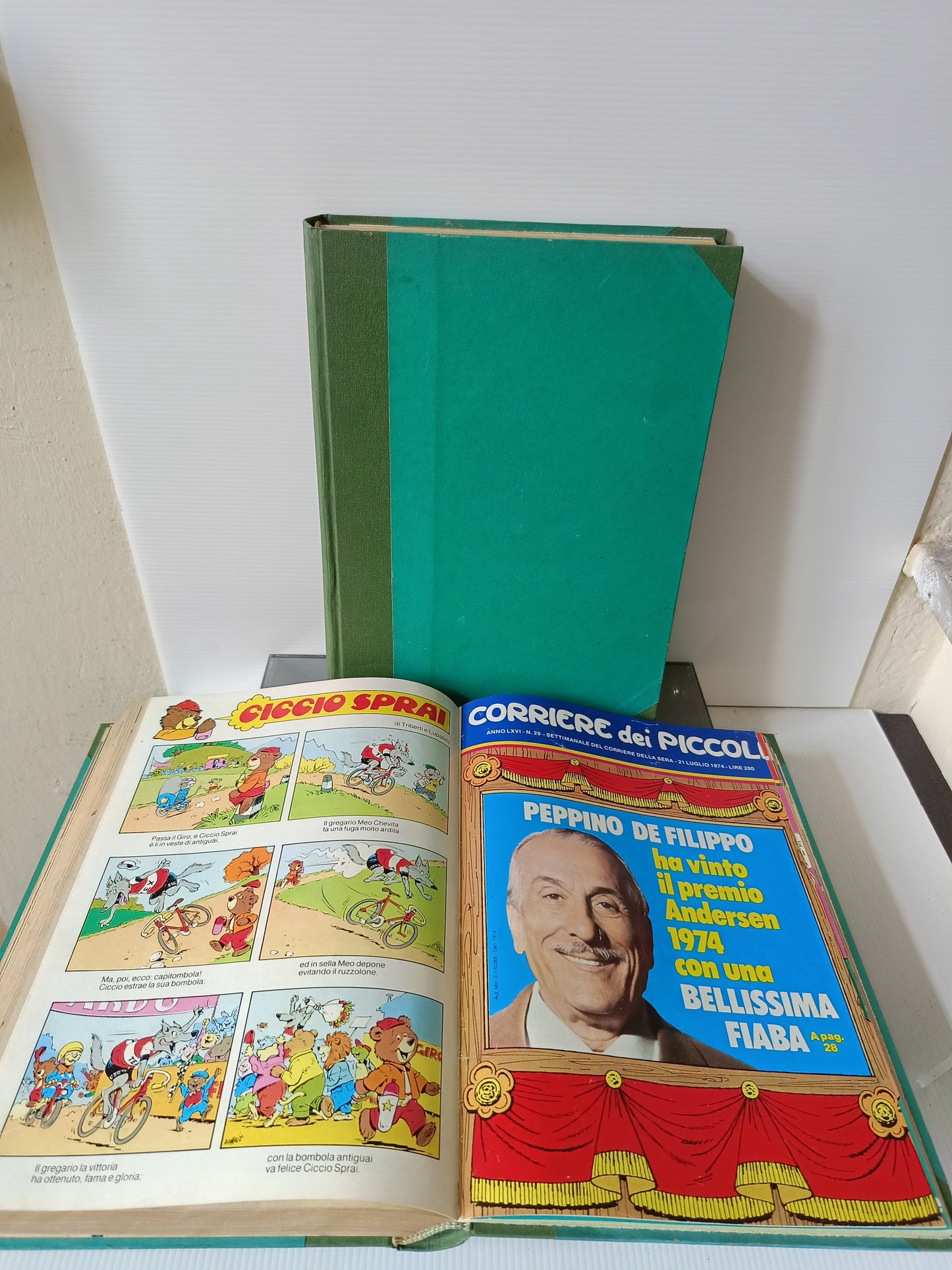 2 Volumi Corriere Dei Piccoli Rilegati Anno 1974