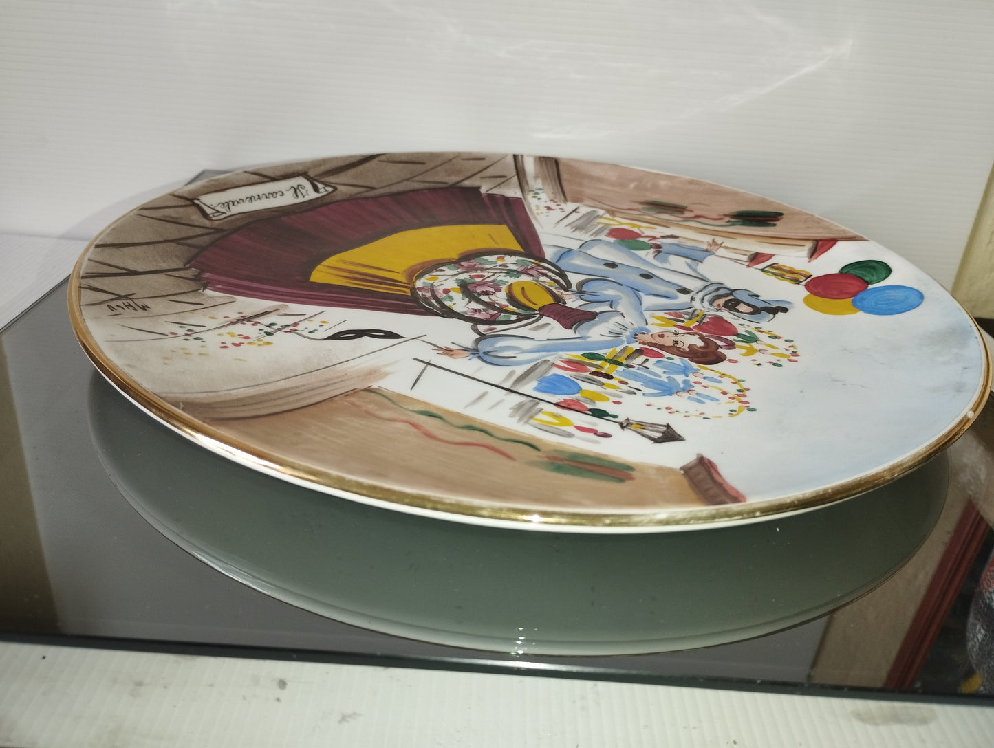 Piatto Il Carnevale In Ceramica Franco Bozzola
Vintage