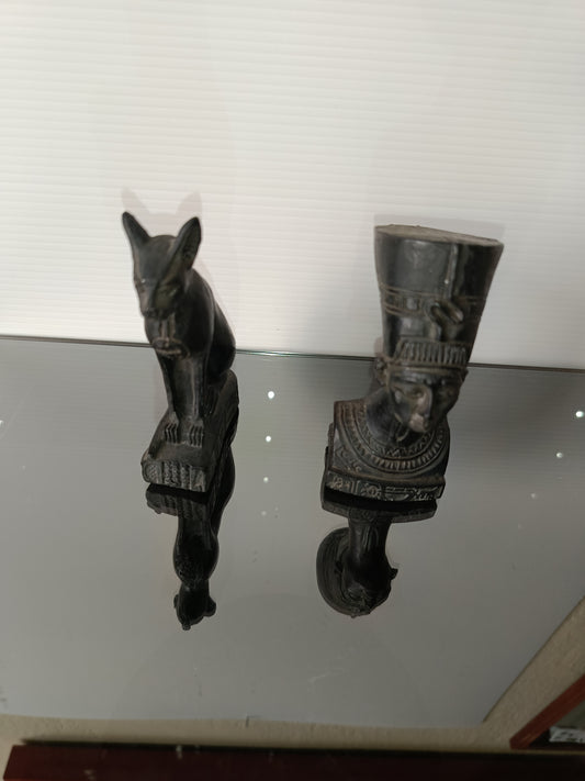 2 Statuette Egitto Souvenir Vintage