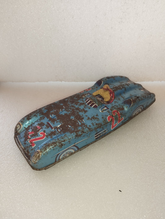 Auto Da Corsa Mercedes In Latta A Frizione Vintage