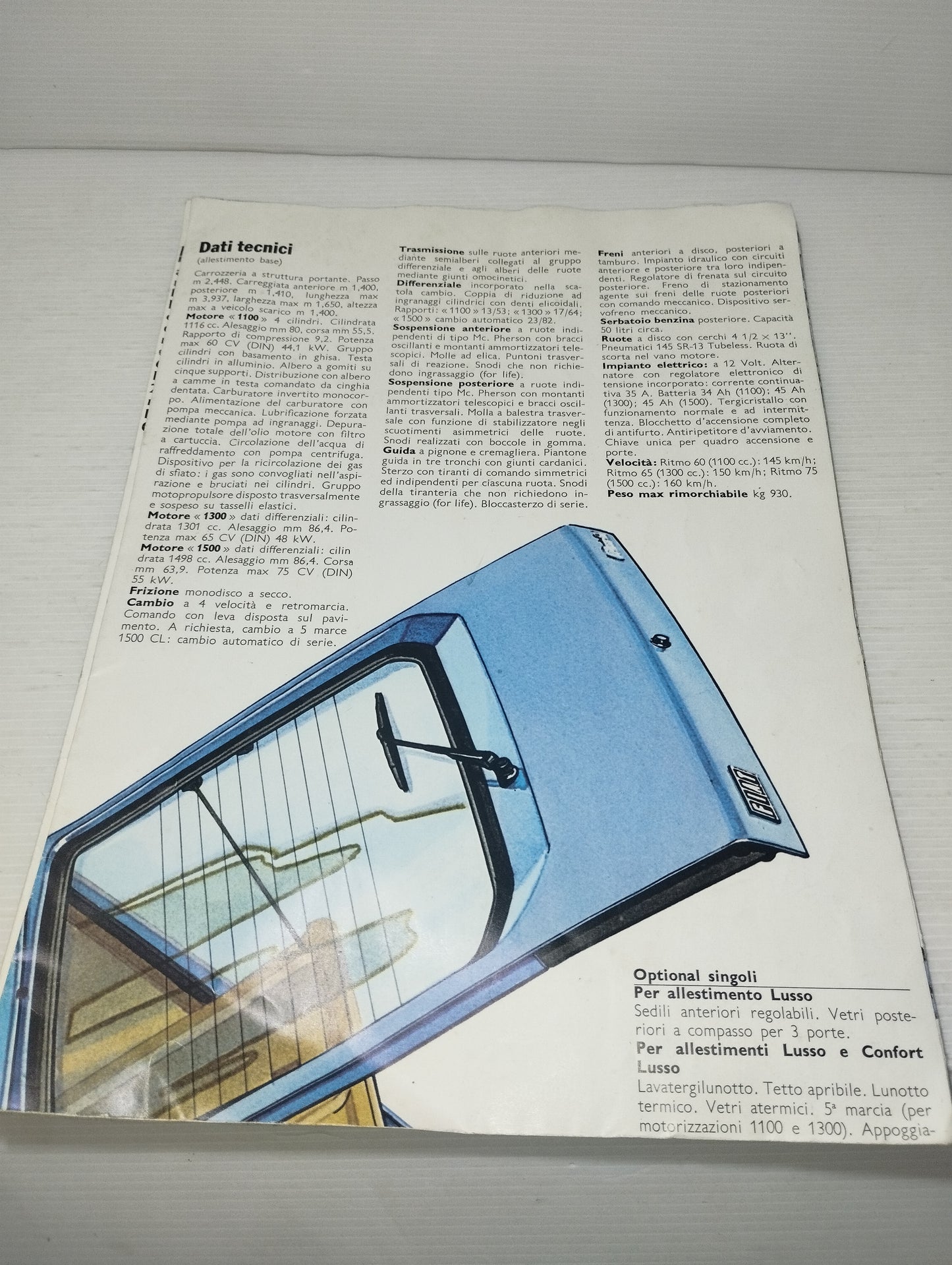 Fiat Ritmo Depliant/Poster Originale Anni 70
Made in Italy