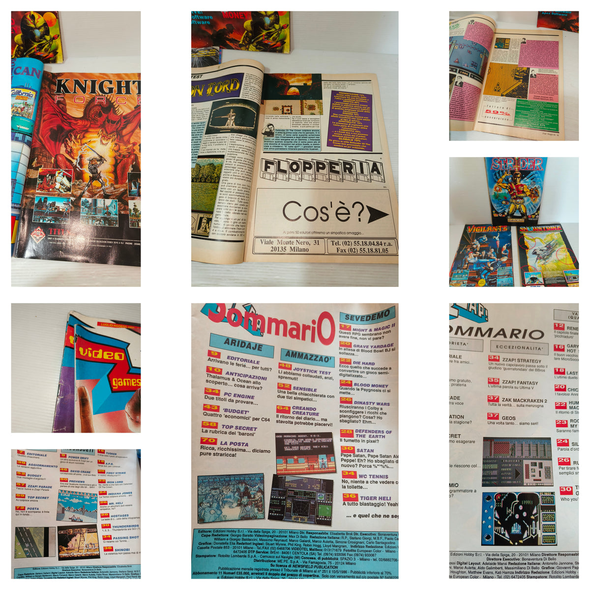 Riviste Zap Videogames 8 bit anni 80-90
