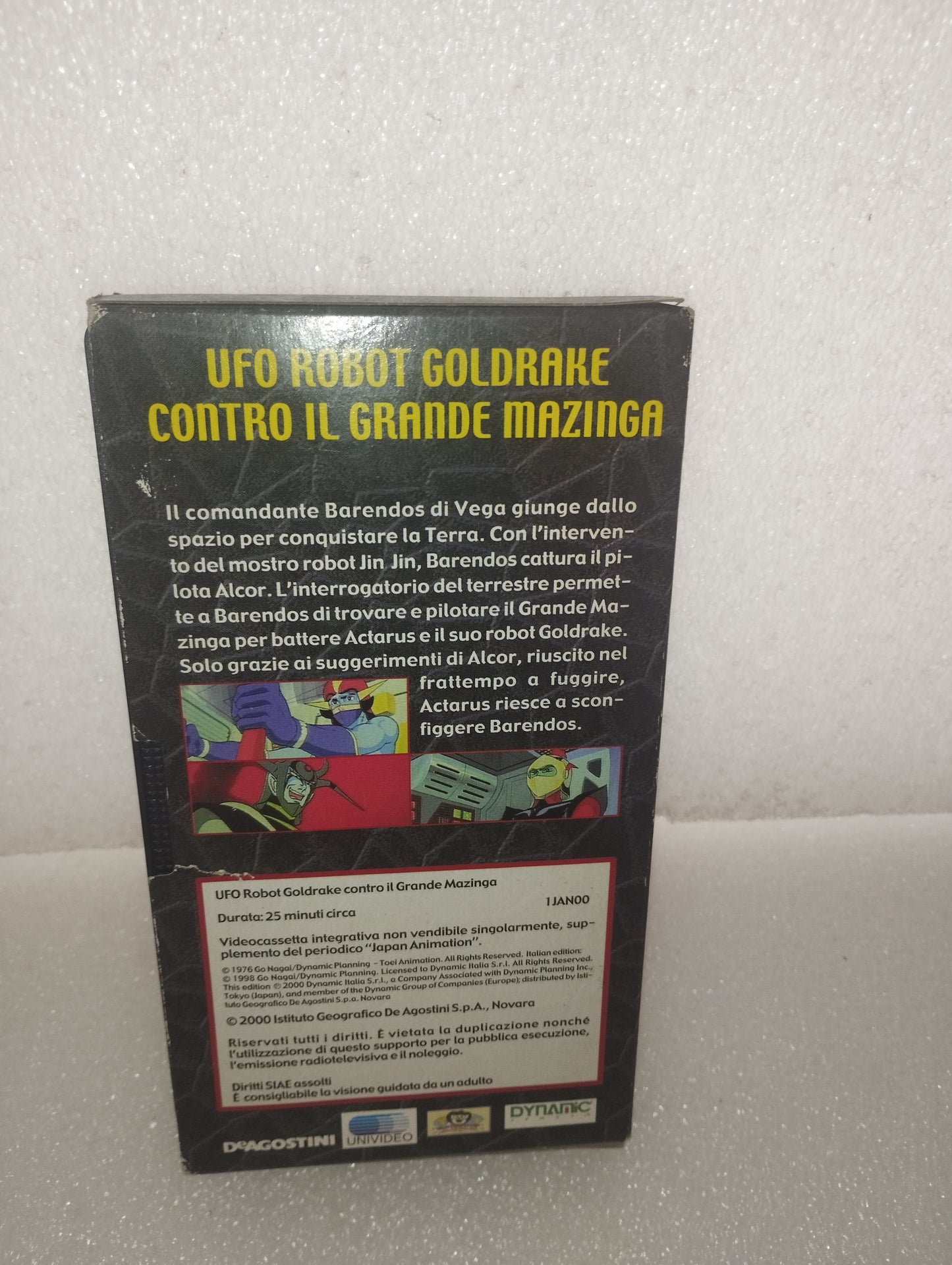 UFO Robot Goldrake Contro Il Grande Mazinga VHS DeAgostini