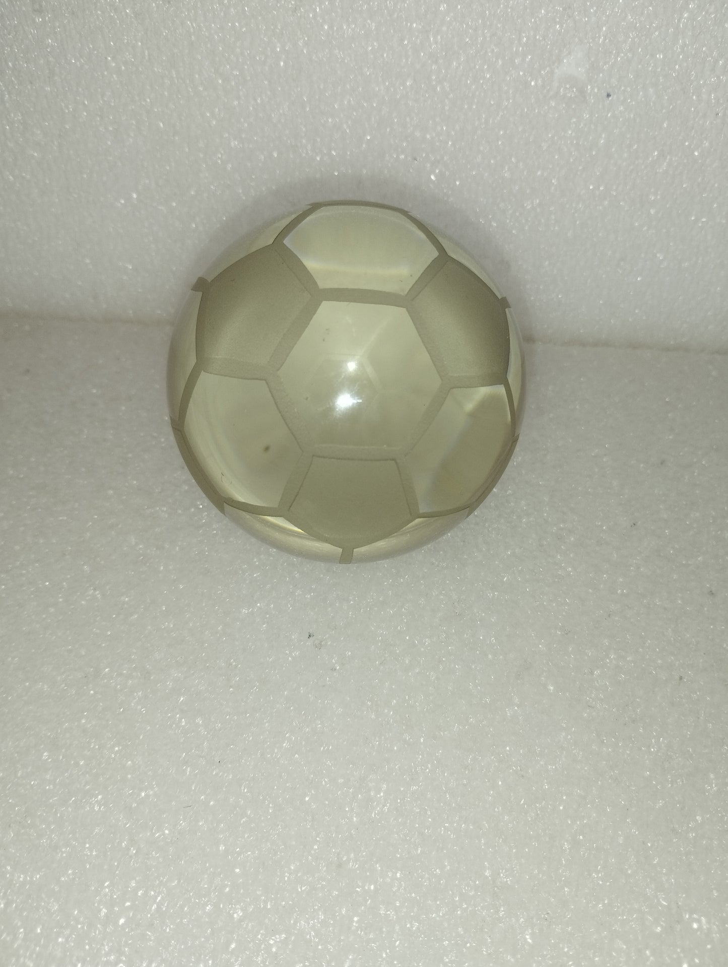 Fermacarte Pallone da calcio in vetro