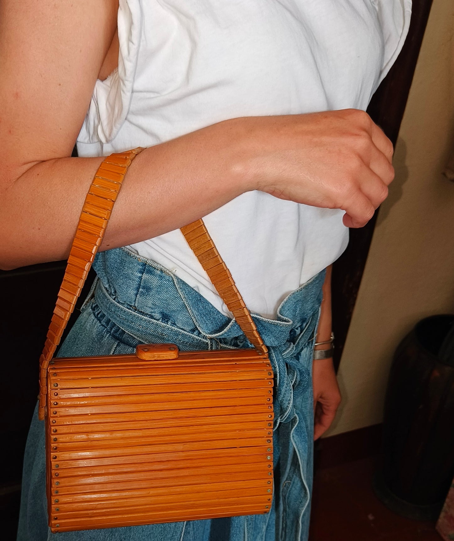 Borsetta bambù anni 40, LEGGI