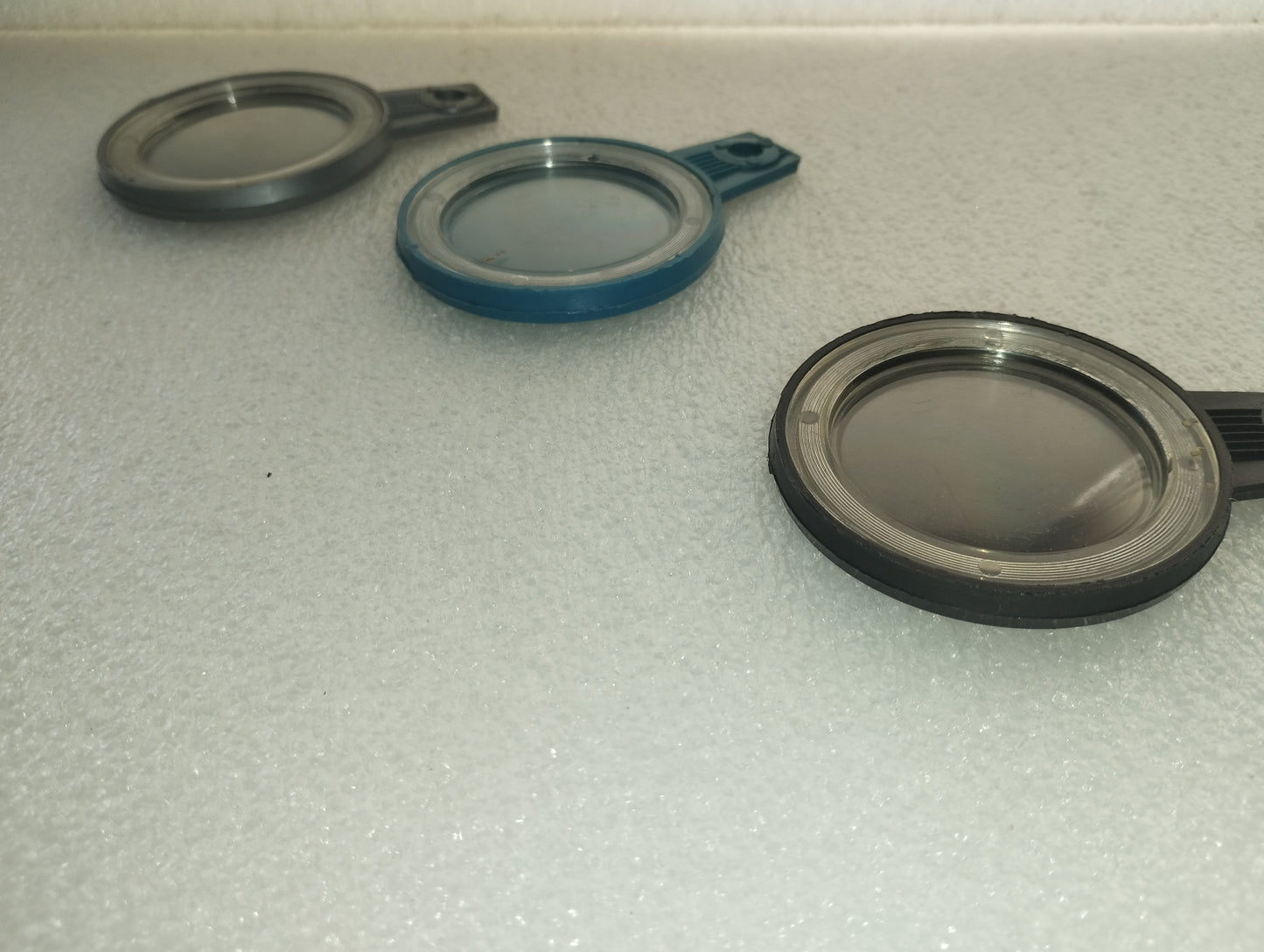 3 Portabollo A Staffa Metalplast In Plastica Vintage