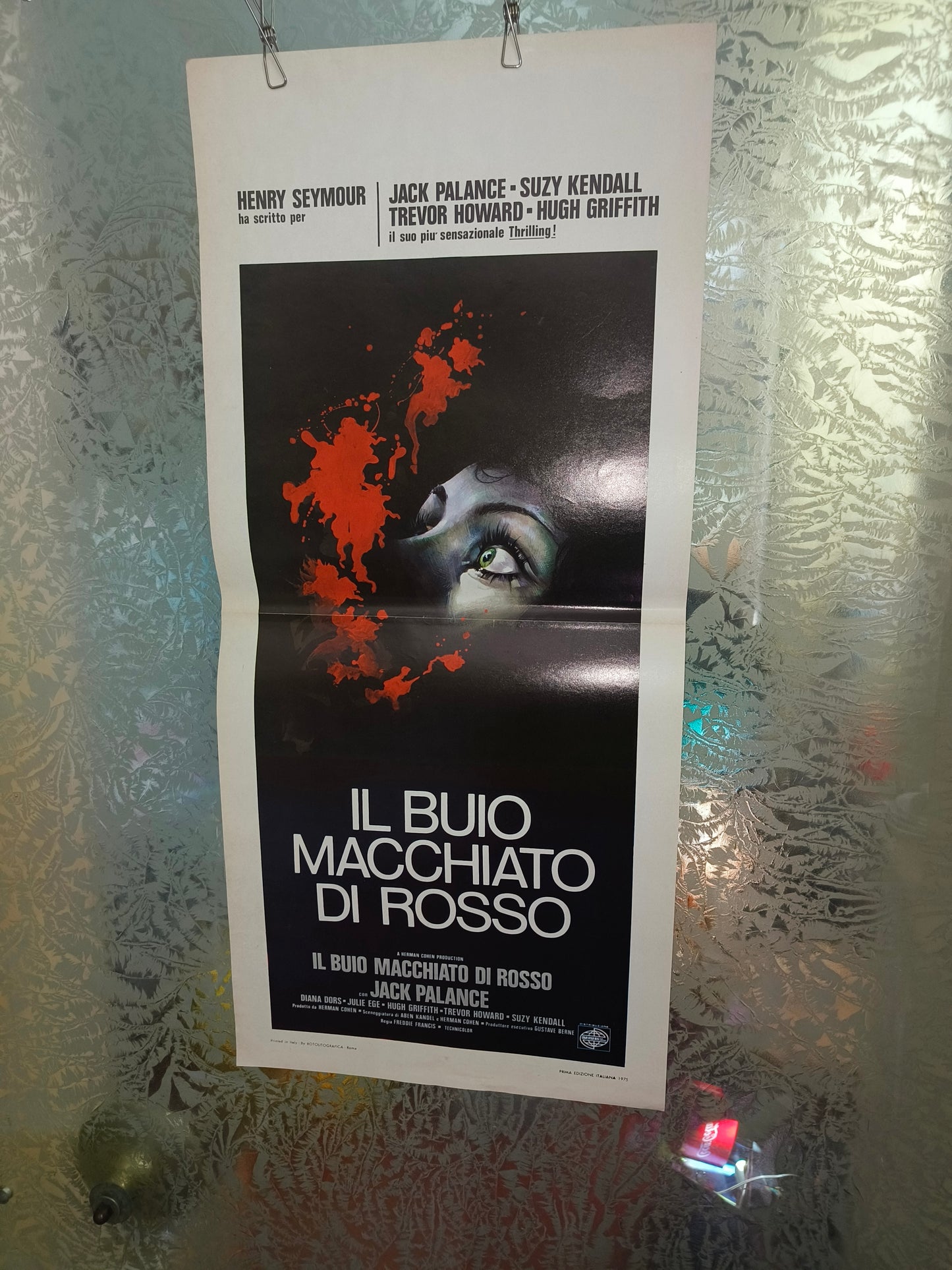 Locandina Film il buio macchiato di rosso, anni 70