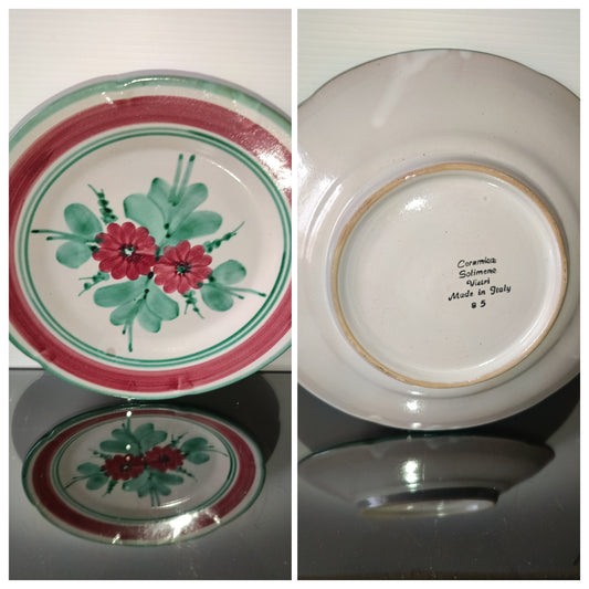 Piatto In Ceramica Solimene Vietri Vintage