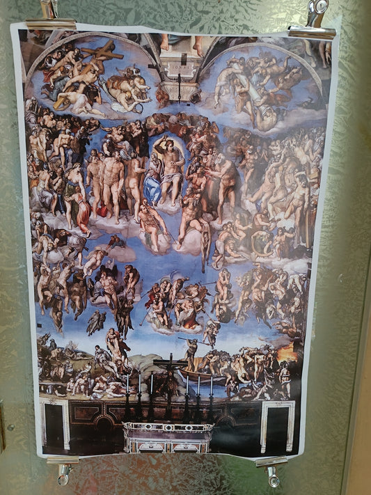 Giudizio Universale Michelangelo Stampa Su Tela
Misure 92 x 62 Cm