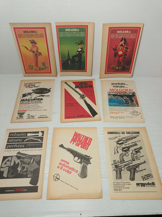 Locandine giocattoli d'epoca, originali anni 70