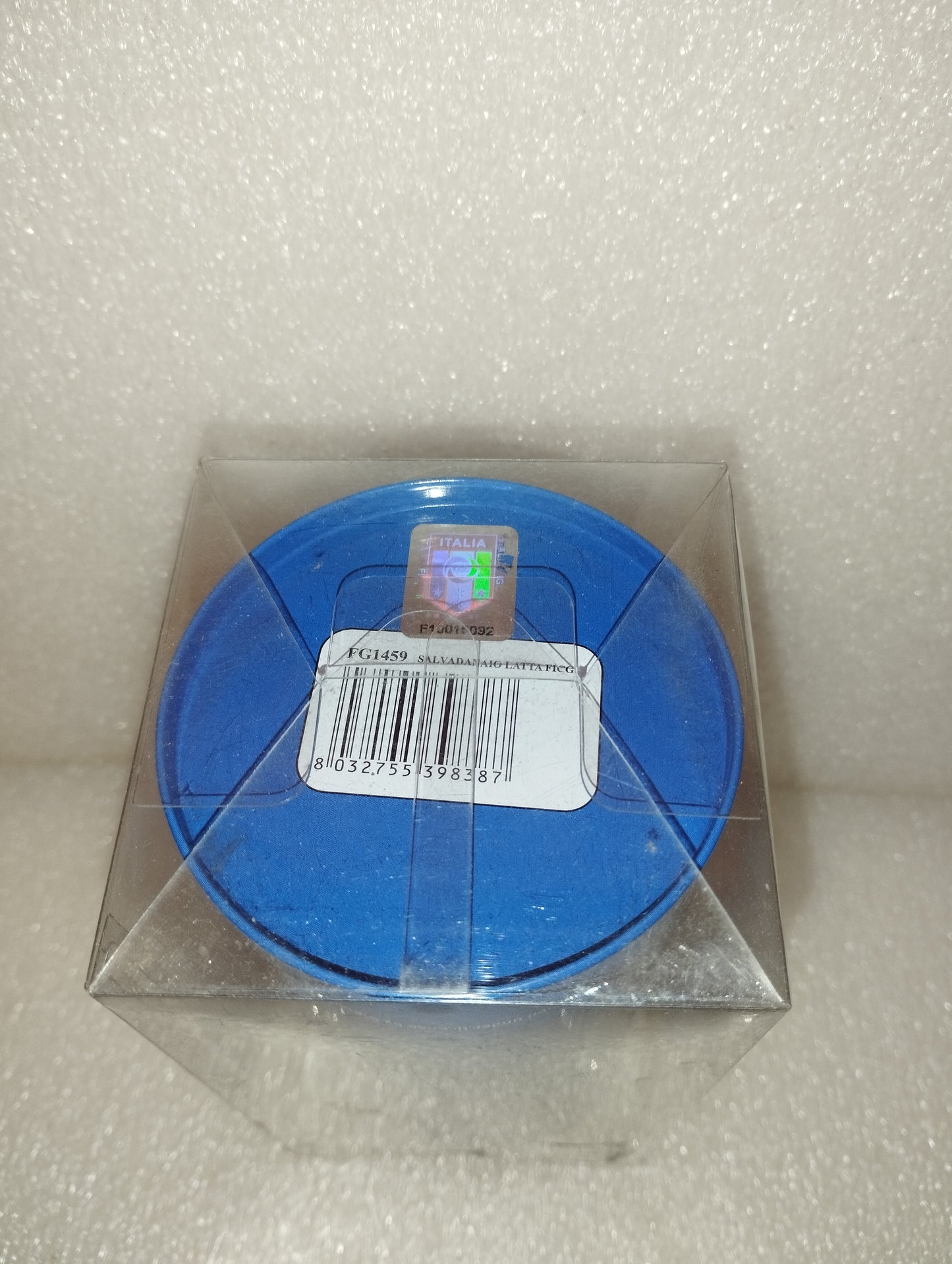 Salvadanaio FICG Forza Azzurri In Latta
Prodotto da Giemme Torino
Su licenza FICG