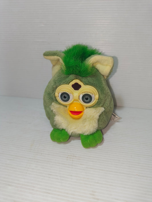 Peluche mini Furby verde Tiger anni 90