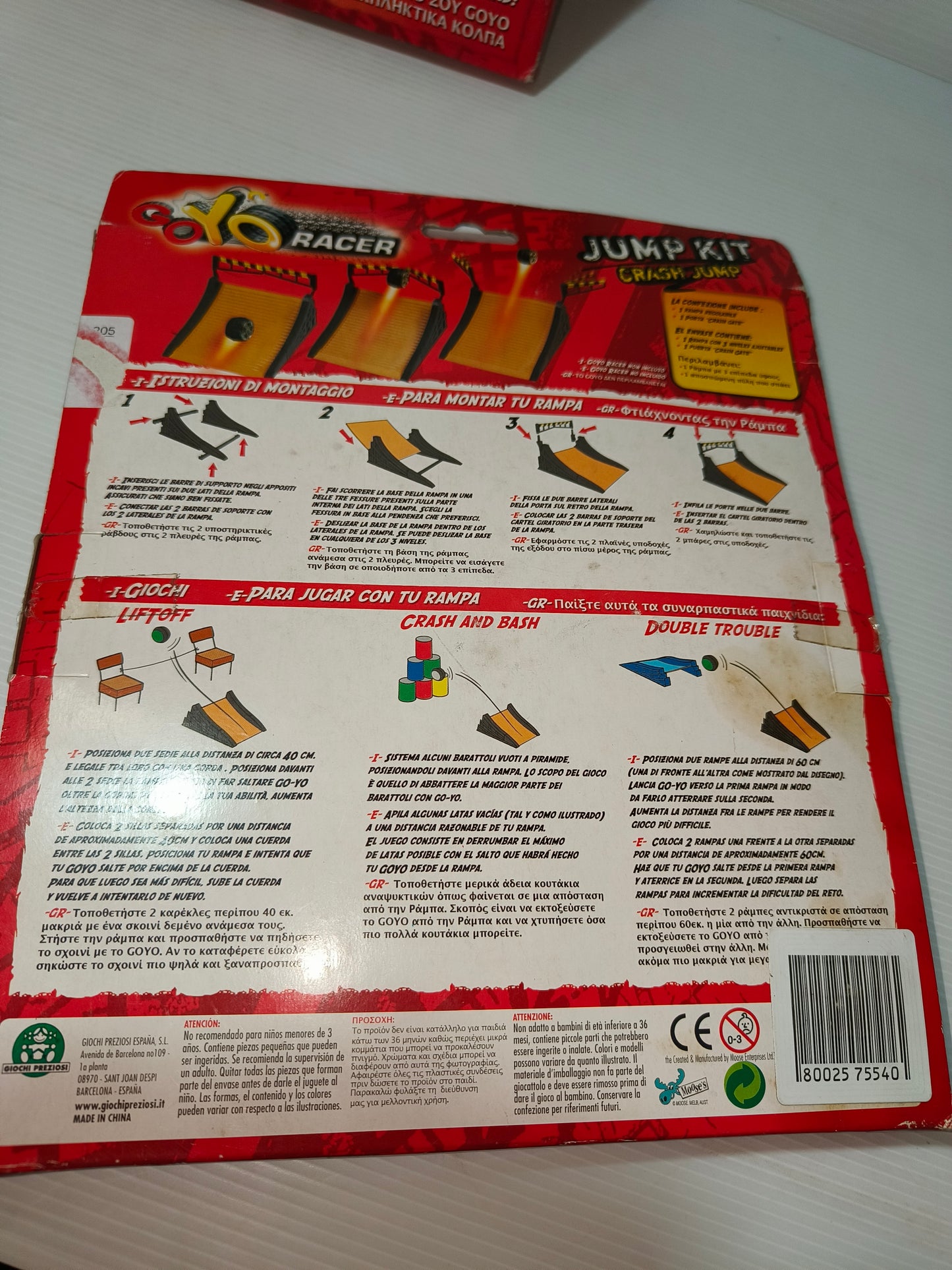 Gioco Go Yo Racer Jump Kit Crash Jump, Giochi Preziosi
