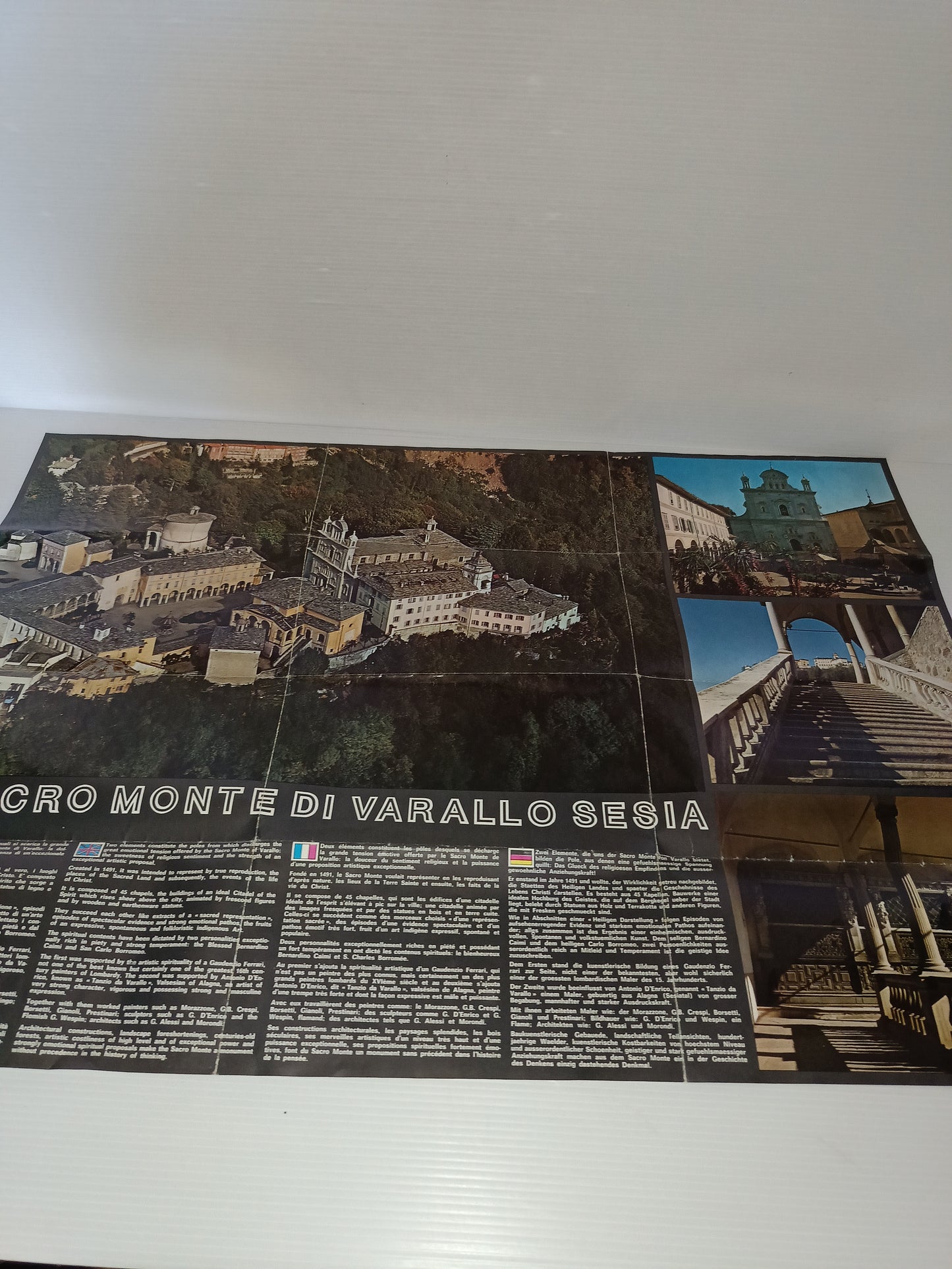 Varallo e La Val Sesia Depliant Pieghevole Vintage