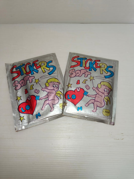 Bustine Stickers Soft, Rizzoli originale anni 80