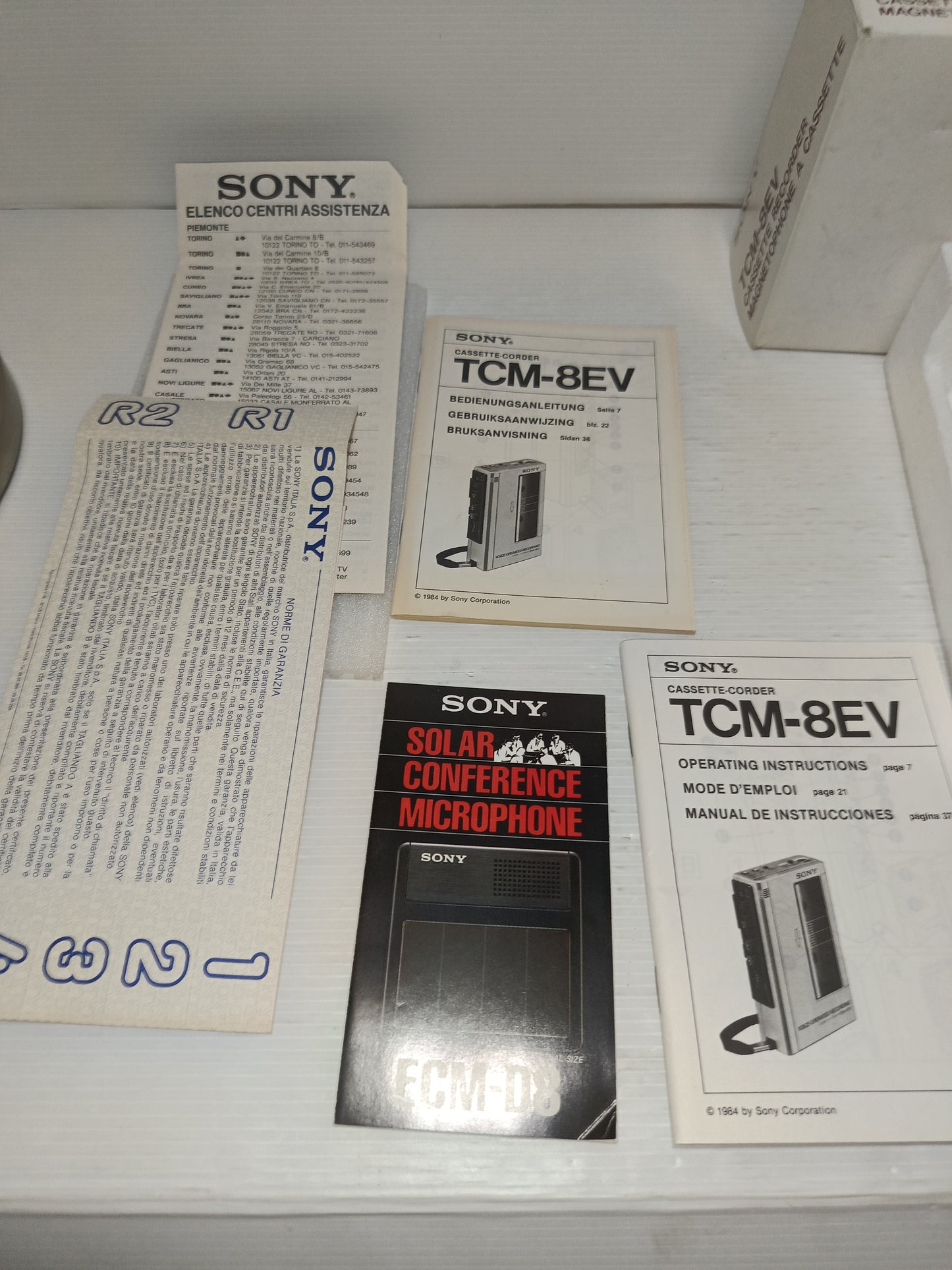Sony TMC -8EV Cassette Recorder Made in Japan Non funzionante