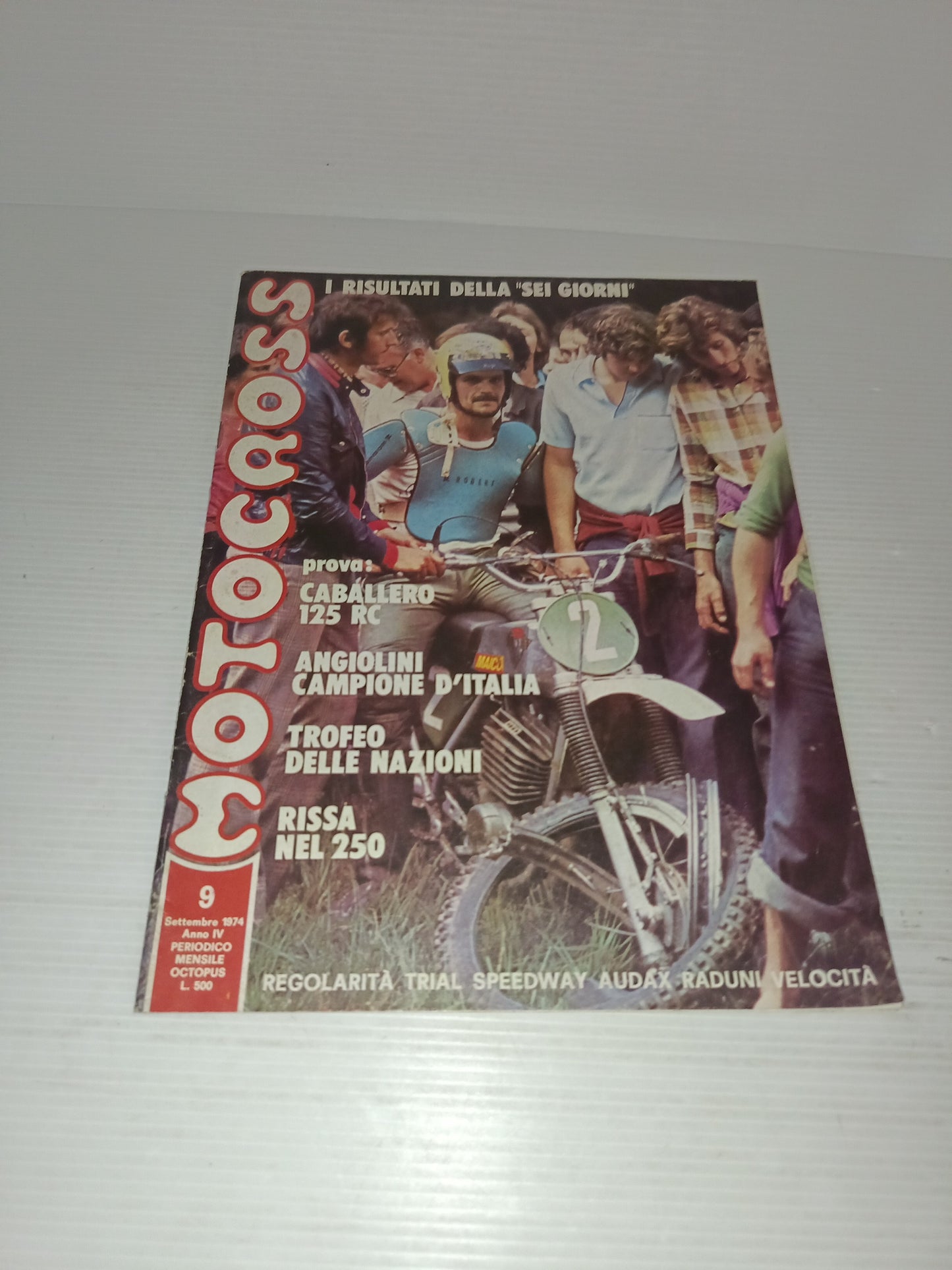 Moto Cross N.9 settembre 1974 Periodico Mensile