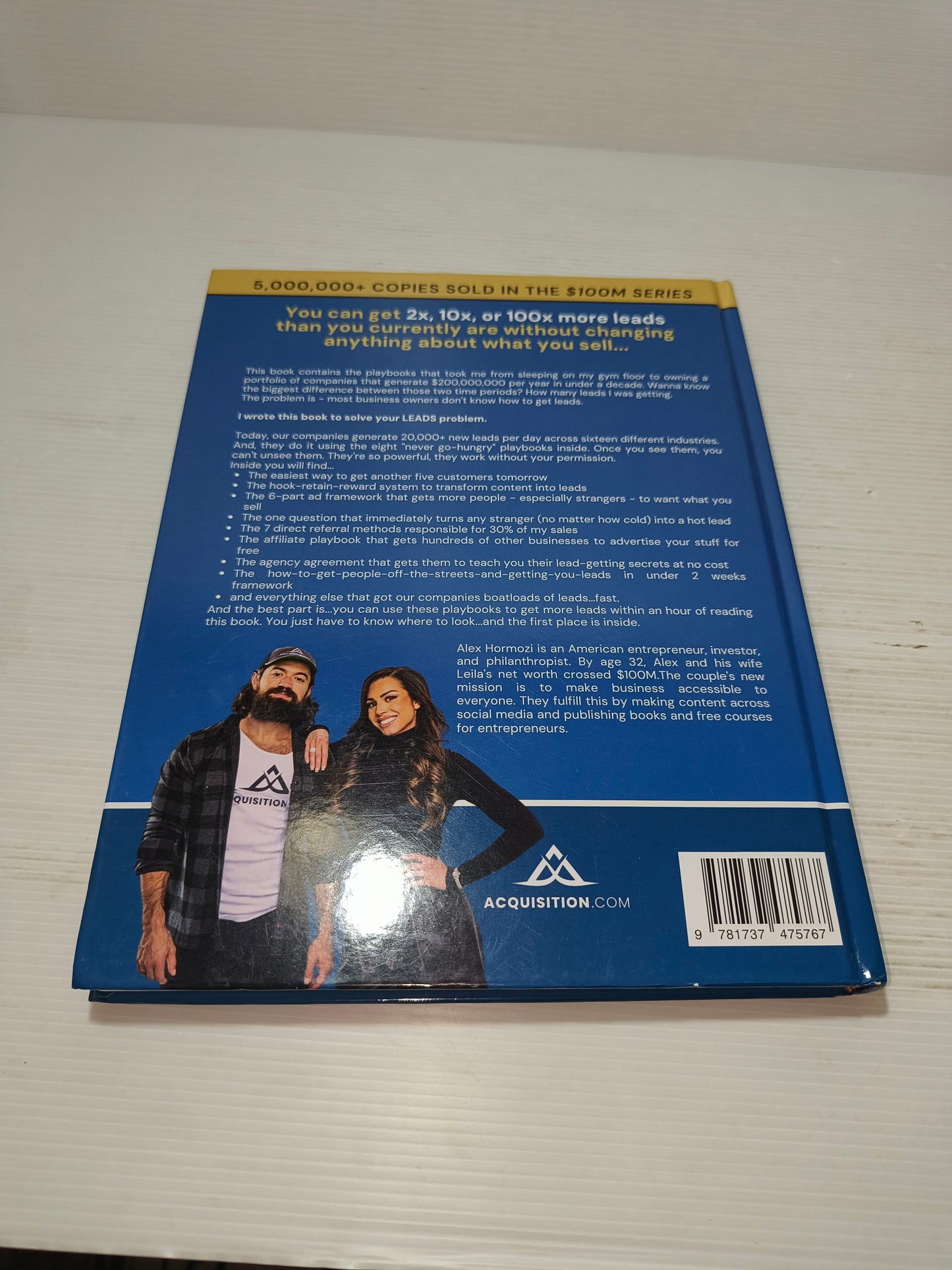 Libro $100M Leads Alex Hormozi in Inglese