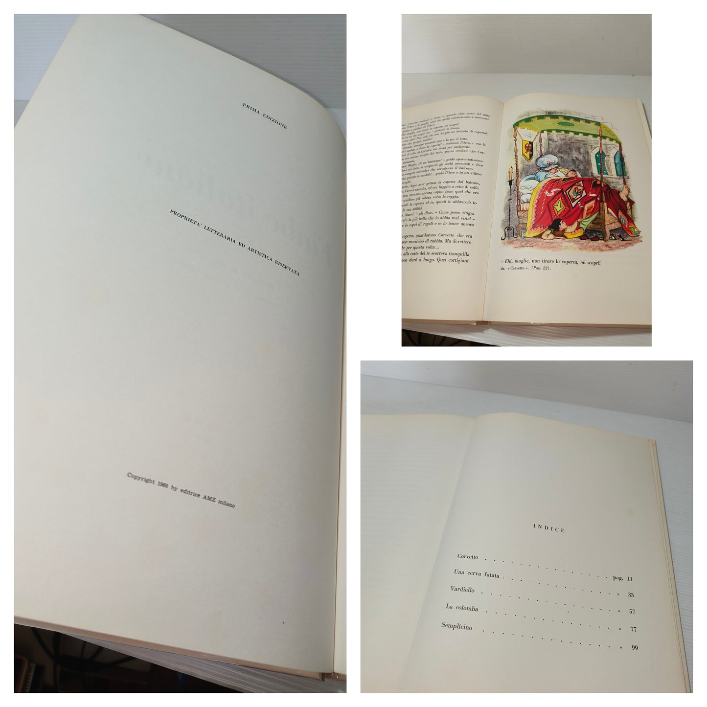 Libro Fiabe Italiane AMZ, anni 60