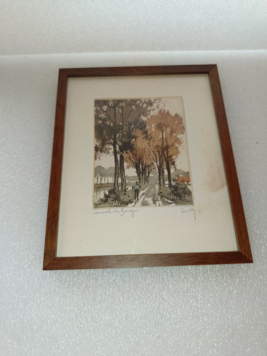 Roger Hebbelinck Acquaforte Firmata
In cornice
Misure quadro 21,5 x 18 cm circa