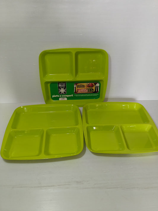 3 Piatti A Scomparti
Style Upim Sport Market
In Plastica
Anni 70