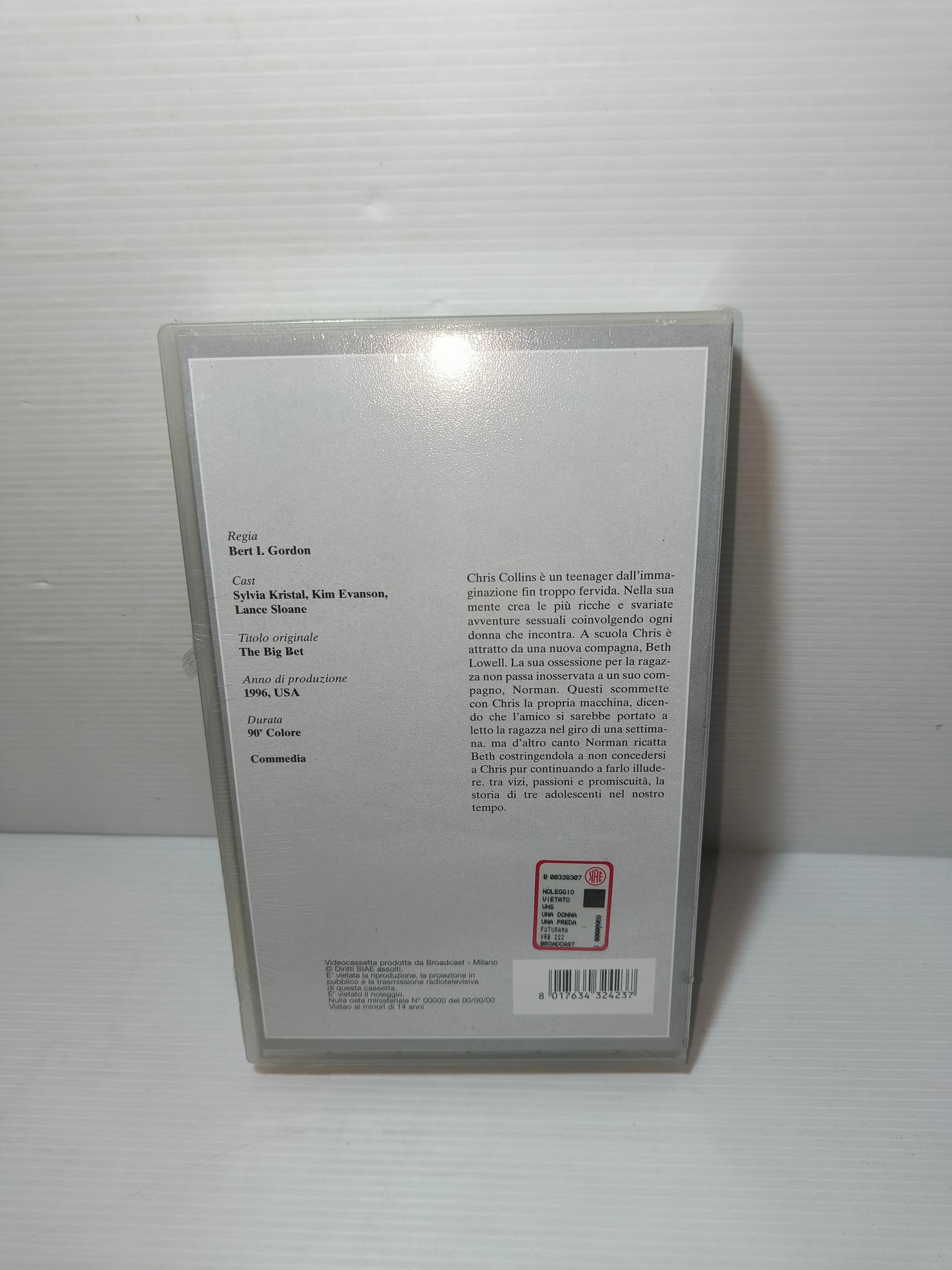 VHS Una Donna una preda B.I.Gordon collana 100 film per 100 anni di cinema