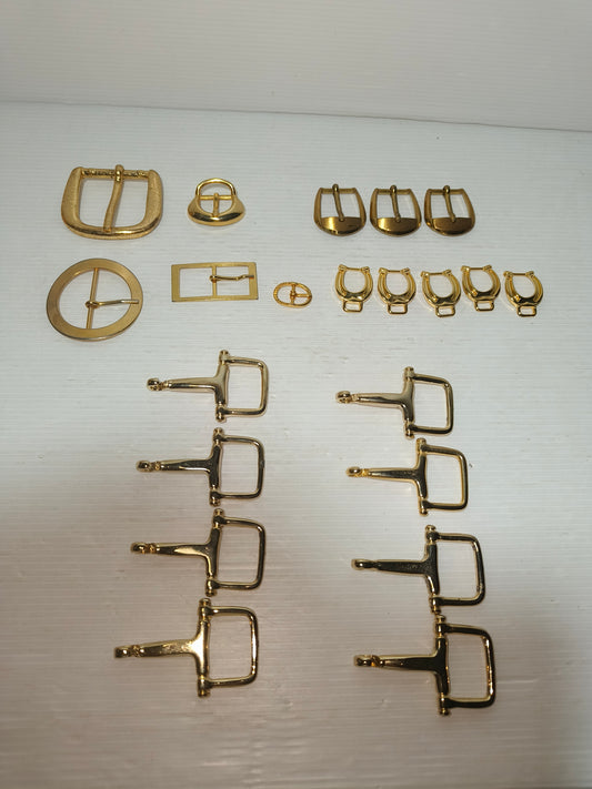 Lotto articoli merceria vintage in metallo, LEGGI