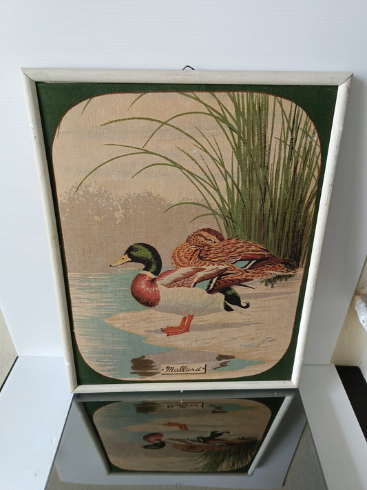 Germano Reale Stampa Su Tela In Cornice Vintage