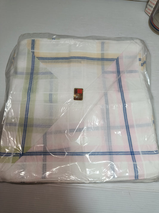 Pacco Fazzoletti Vintage Marca Losa in cotone, LEGGI