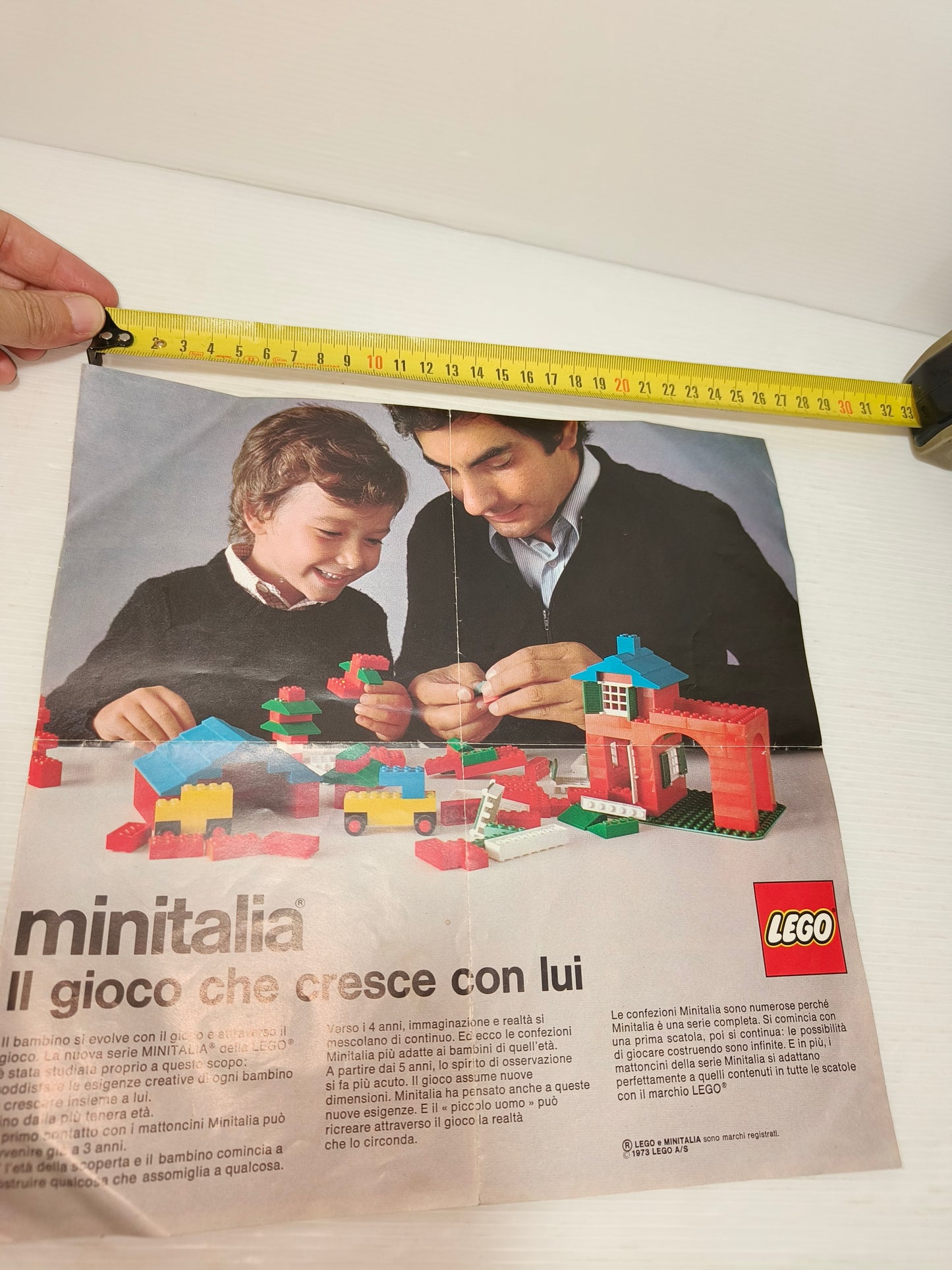 Depliant Pubblicitario Lego Minitalia, anni 70