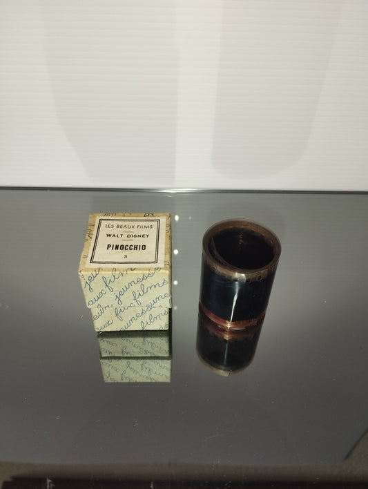 Pellicola 35 mmm Pinocchio Walt Disney Les Beaux Films Paris Vintage