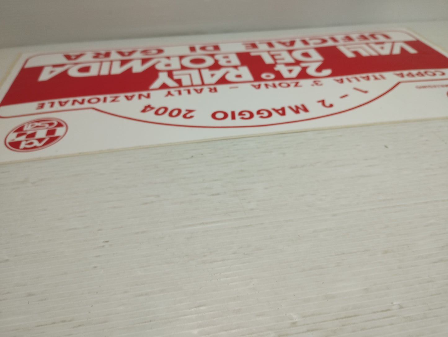 24° Rally Valli del Bormida 2004 Adesivo Originale
Ufficiale di Gara