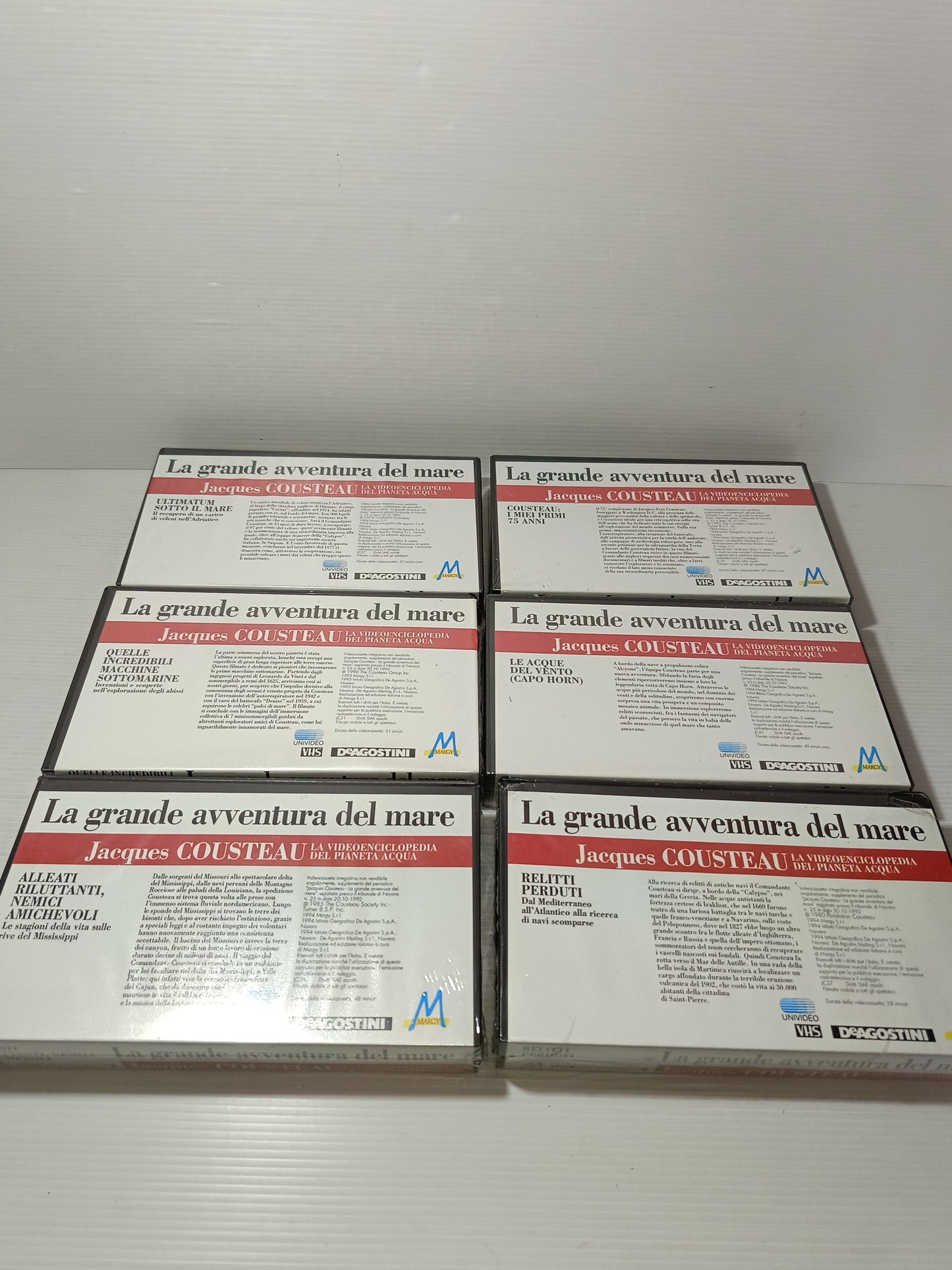 Jacques Cousteau La Grande Avventura Del Mare 6 Vhs
Edite nel 1993/94 da De Agostini