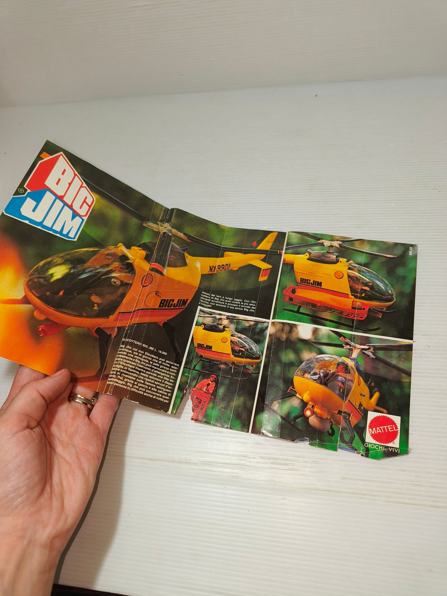 Depliant Inserti Pubblicitari Big Jim, anni 80