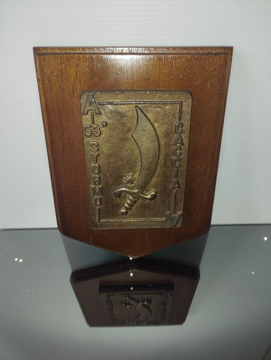 Targa 53° Stormo Caccia Aeronautica Militare
In Legno e Bronzo vintage