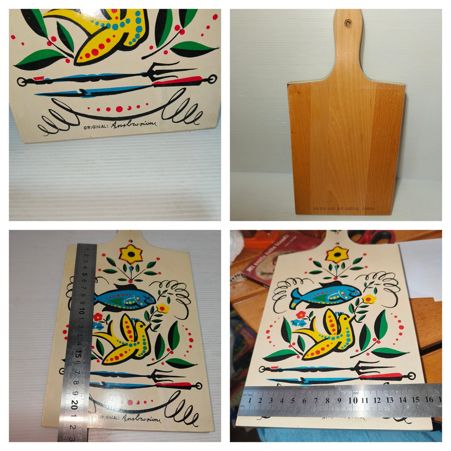 Tagliere Vintage In Legno Ambrosioni