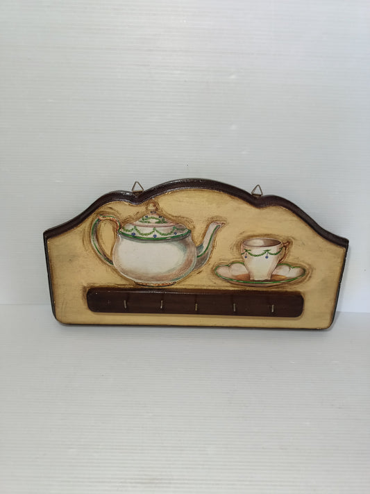 Appendino In Legno Decorato Vintage
5 ganci