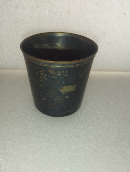 Antico bicchiere in metallo con patina
Christofle