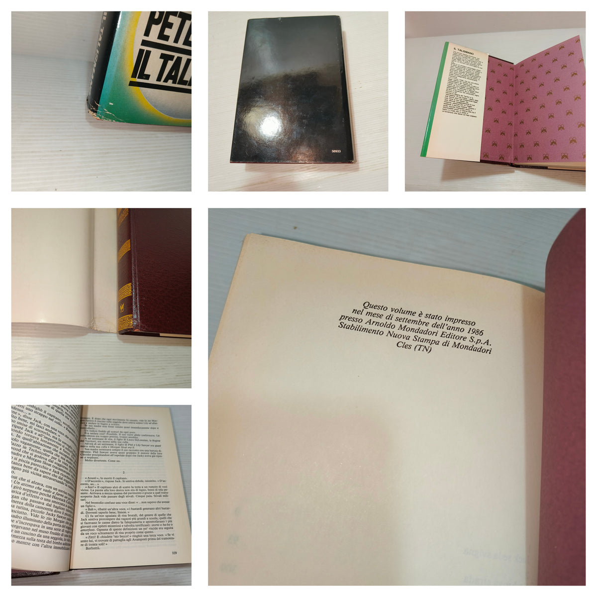 Libro Il Talismano Stephen King 1986
