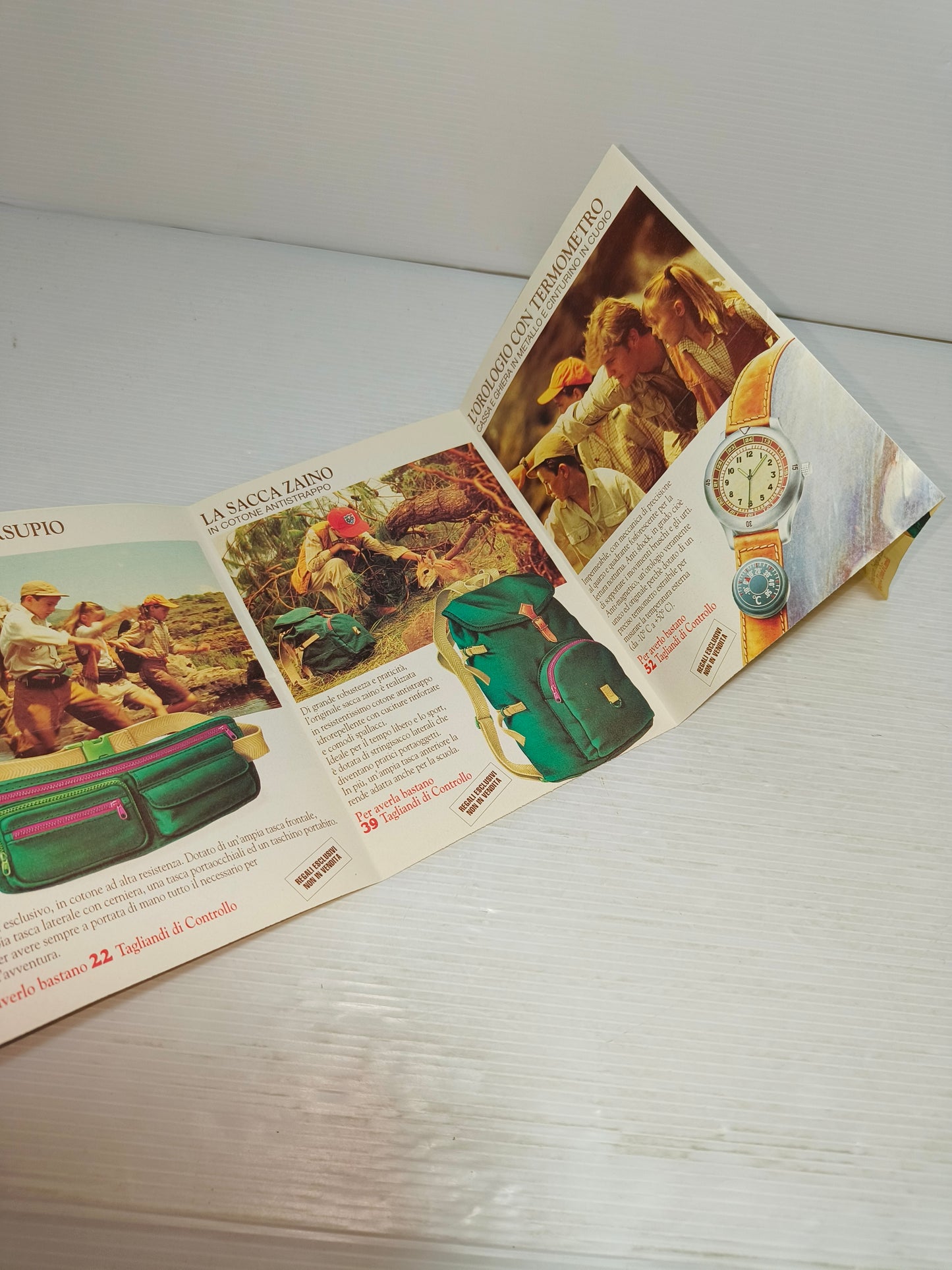 Depliant pubblicitario raccolta punti Mulino Bianco, anni 90