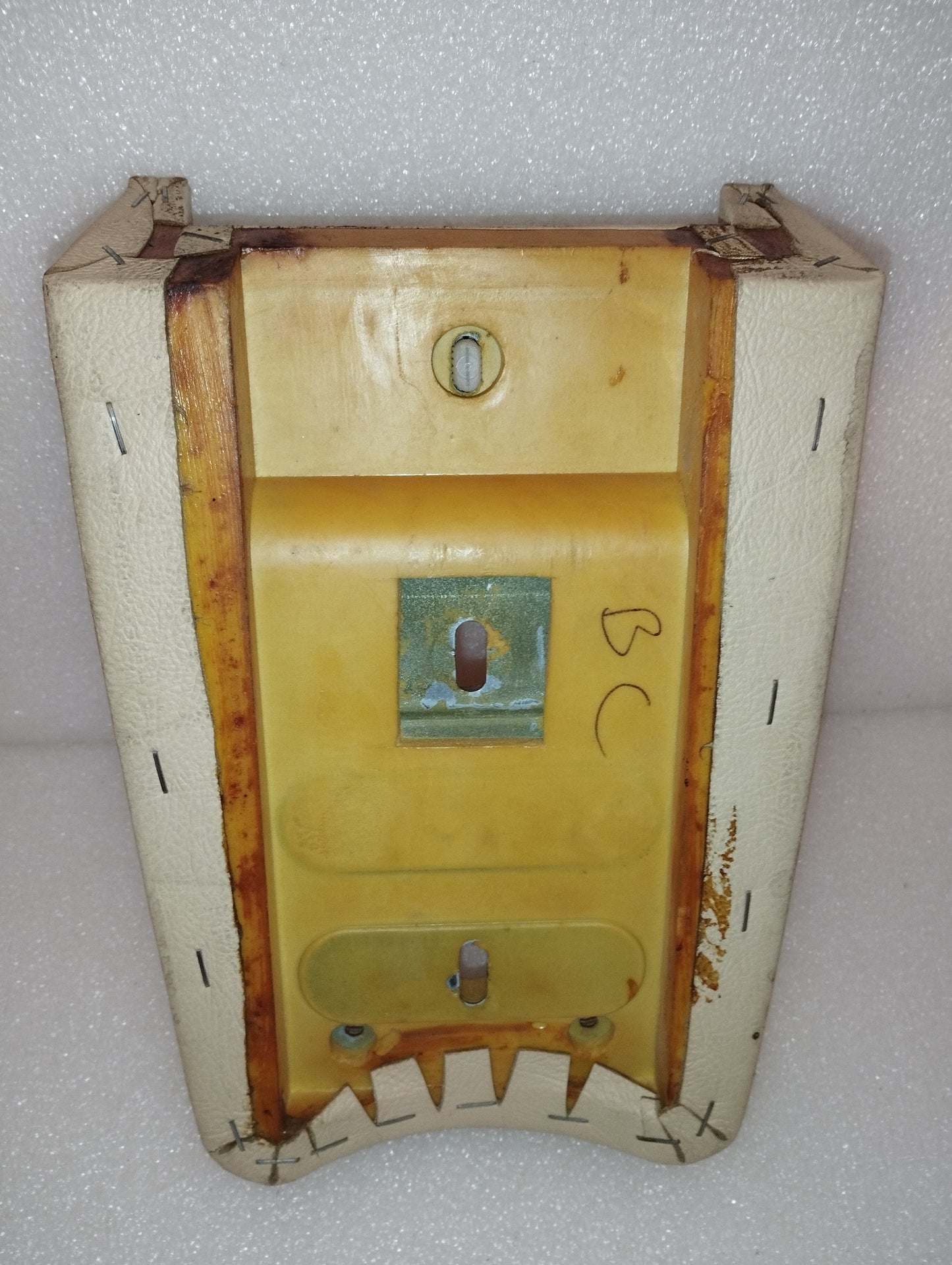 Daimler Vassoio/Interni Autovettura Rivestito In Pelle Vintage