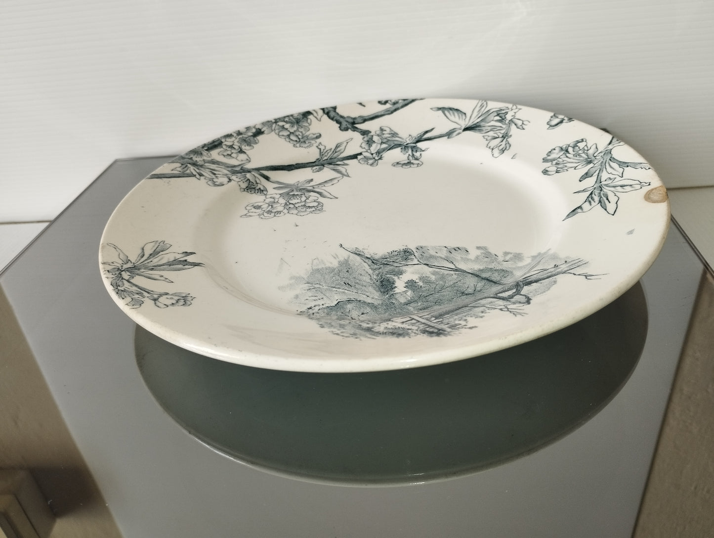 Antico Piatto In Ceramica Terre De Fer