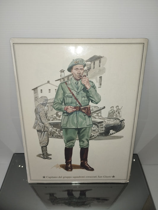 Capitano del Gruppo Squadroni Corazzati San Giusto Stampa Originale Fine Anni 70