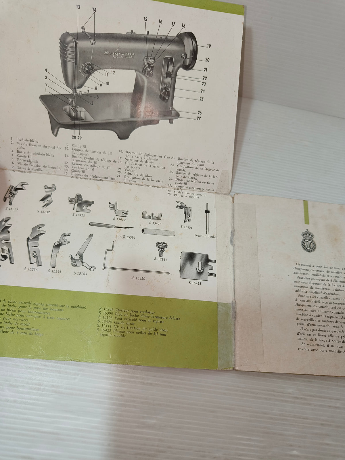 Libretto d’istruzioni per macchina da cucire Husqvarna Automatic 51