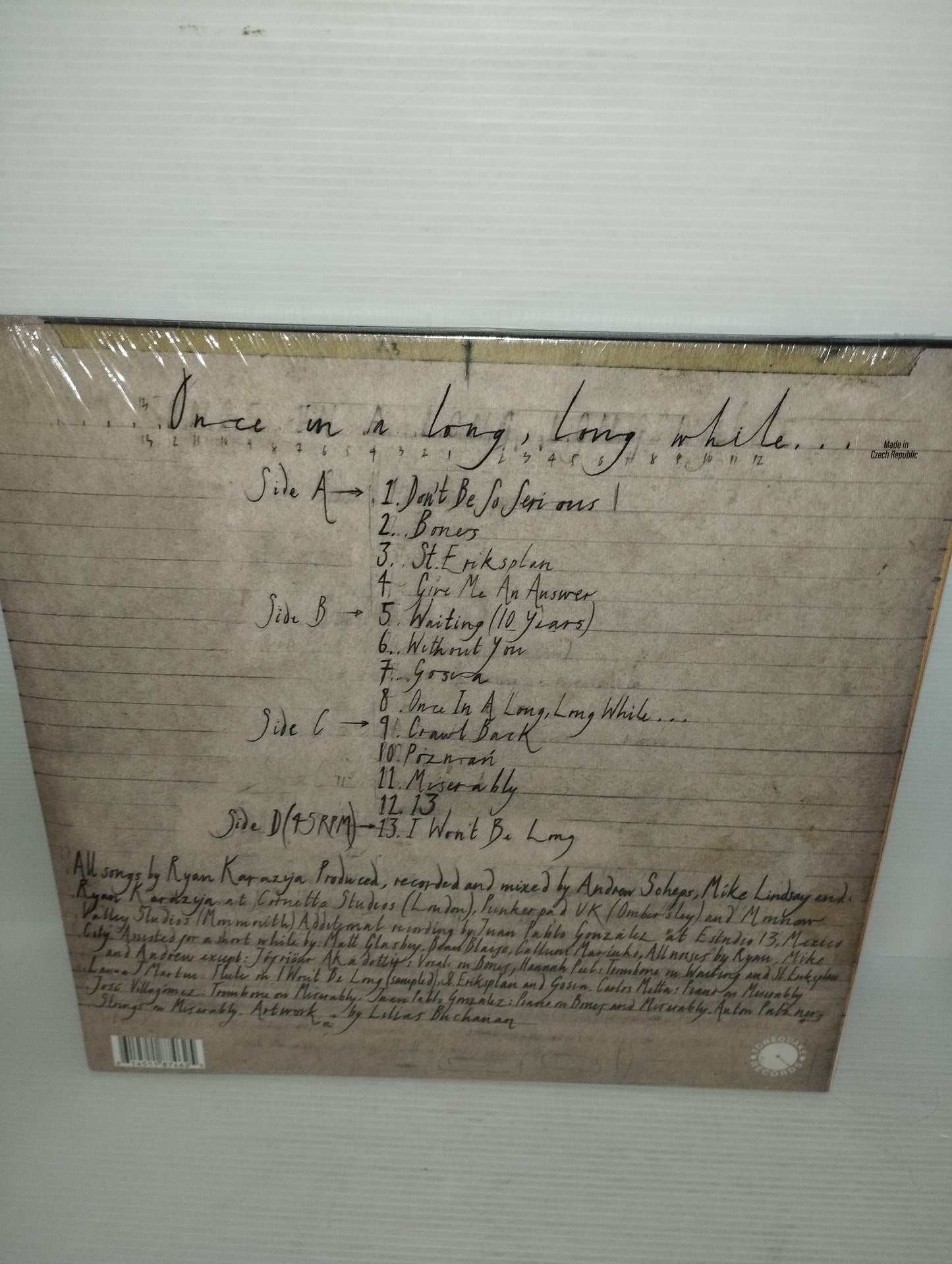 Once In A Long While Low Roar 2lp
Edito Tonequake Records Cod. TQ2201