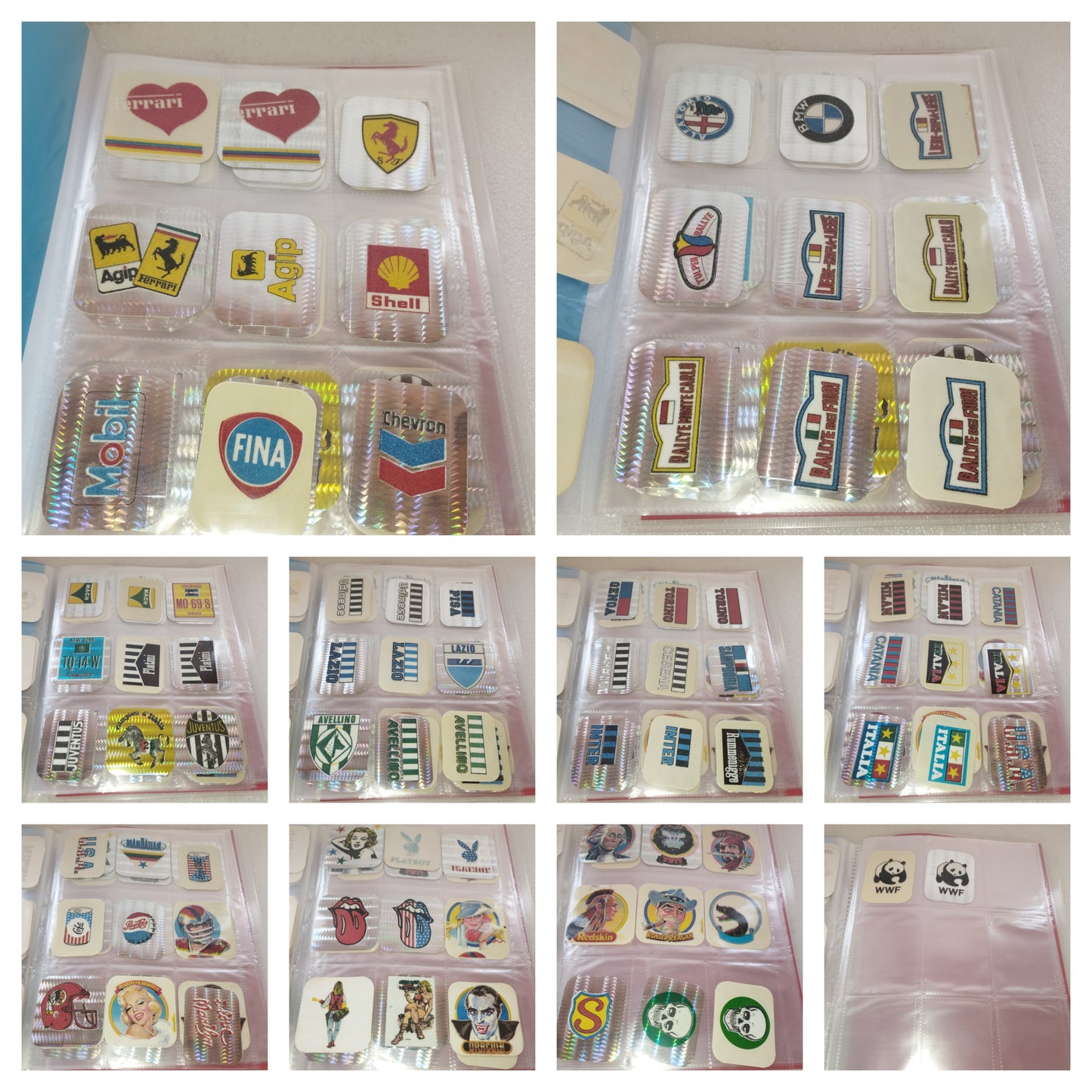 Collezione Super Stickers Vellutati Ediz.De.Fil.To.Vel. Torino
anni 80